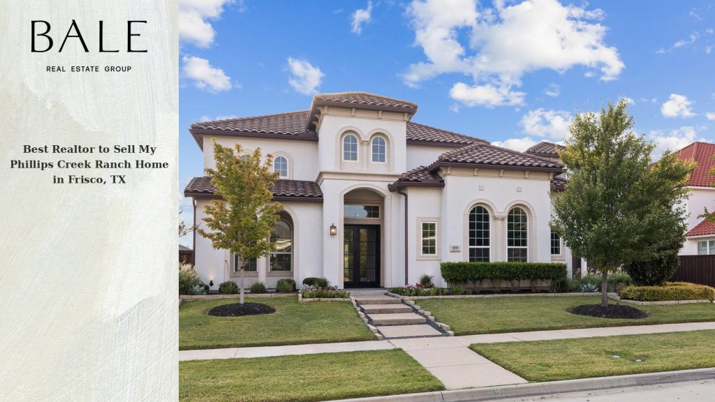 Realtor for selling a Phillips Creek Ranch home in Frisco Texas