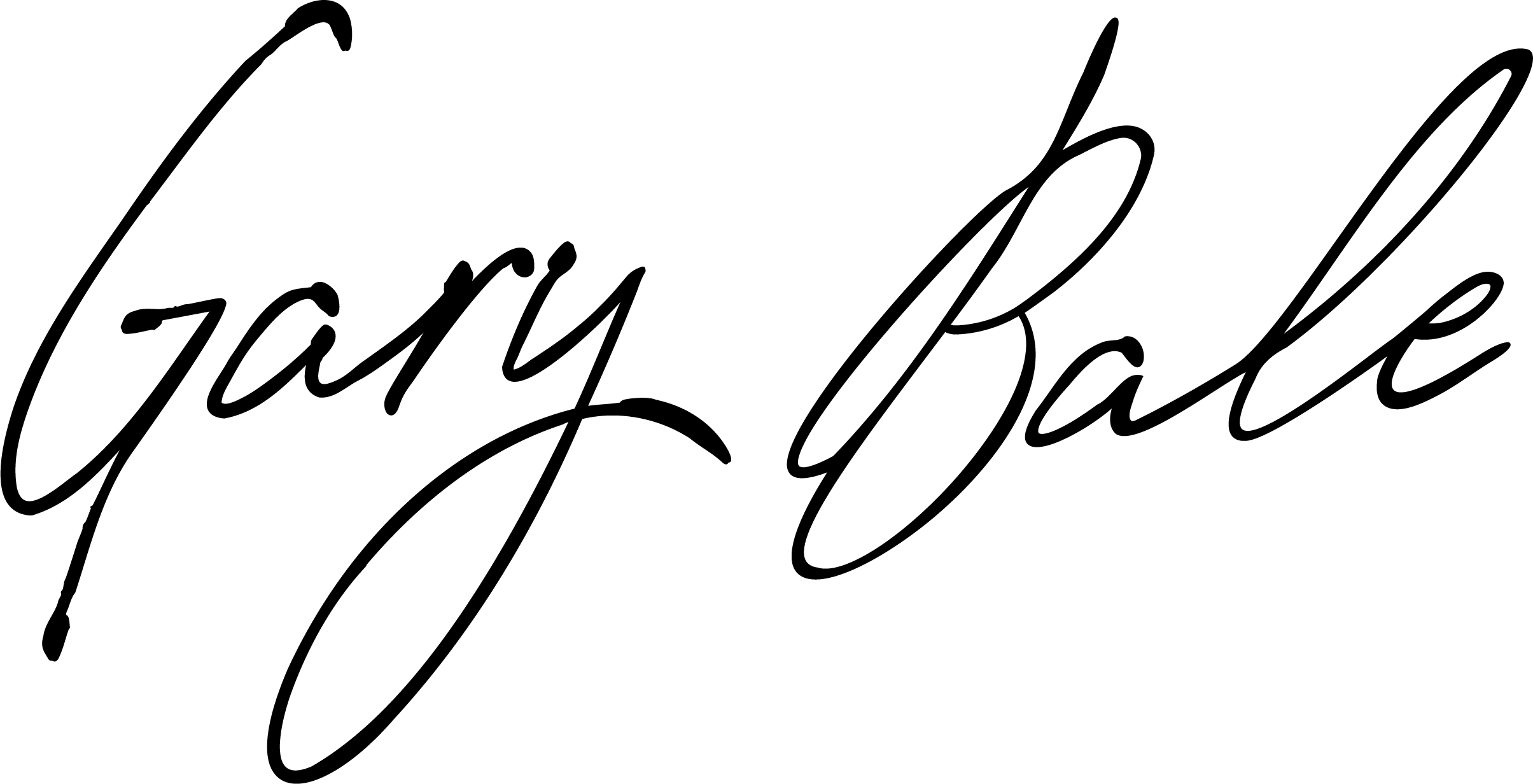 Gary Bale signature