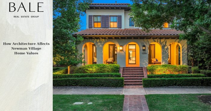 Newman Village architecture and home values