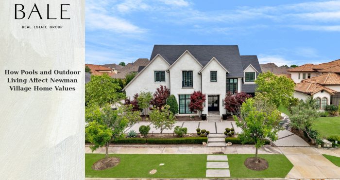 Newman Village pools and outdoor living home values