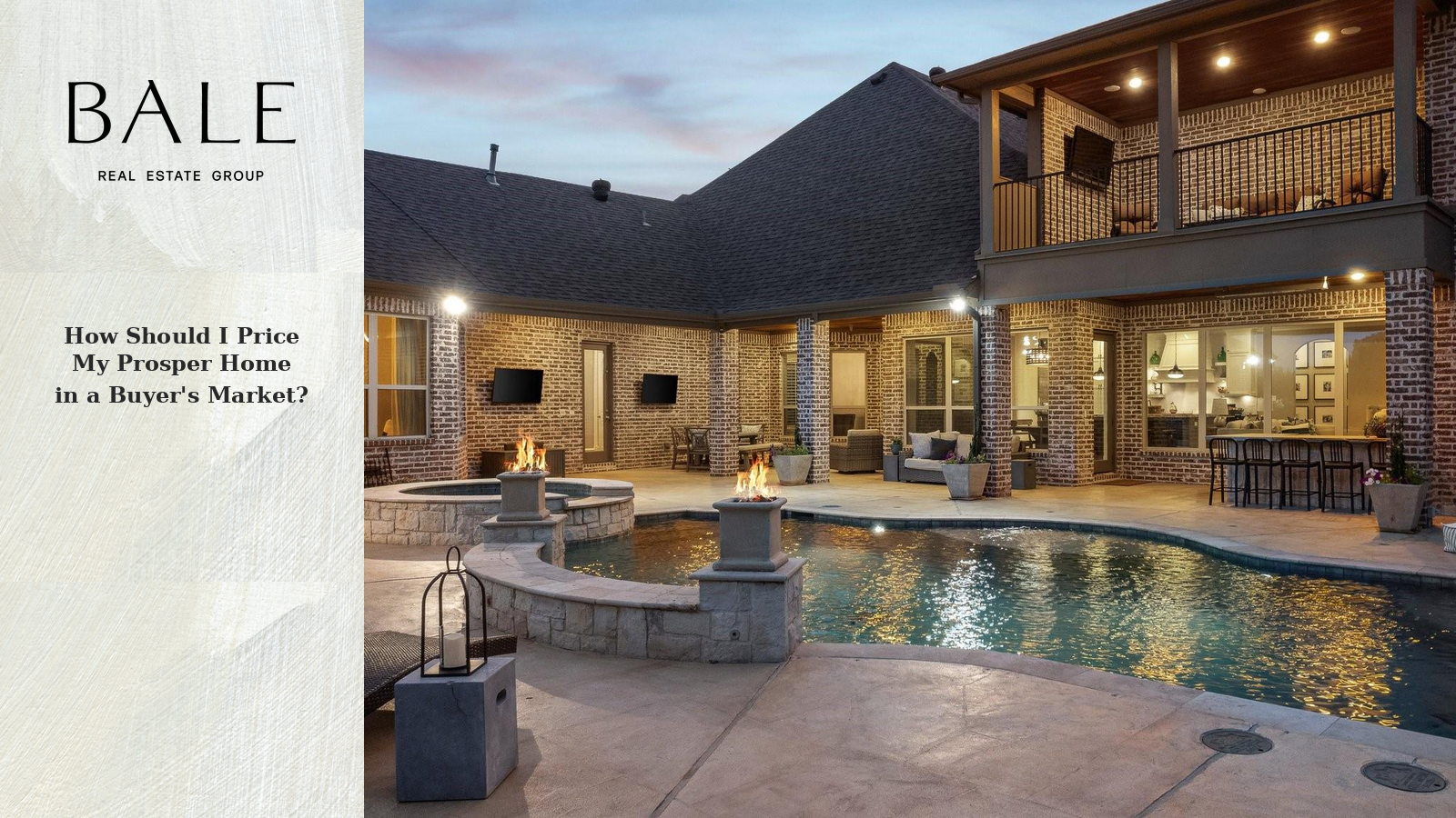 Pricing a Prosper home in a buyer's market