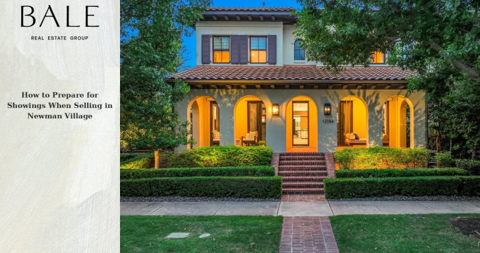 Preparing for showings in Newman Village