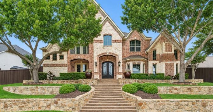 Twin Creeks home exterior in Allen, Texas
