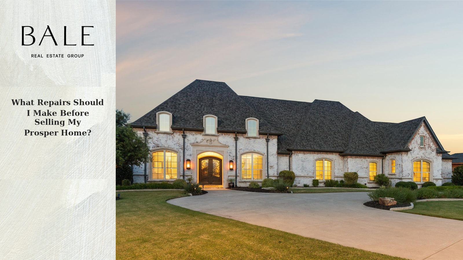 Repairs to make before selling a Prosper home